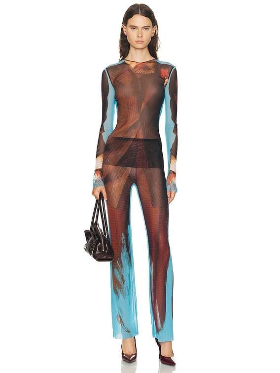 Jean Paul Gaultier Tennis Costume Top in Multicolor | FWRD