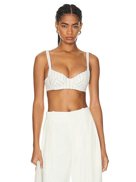 ALAÏA Women's Denim Bra