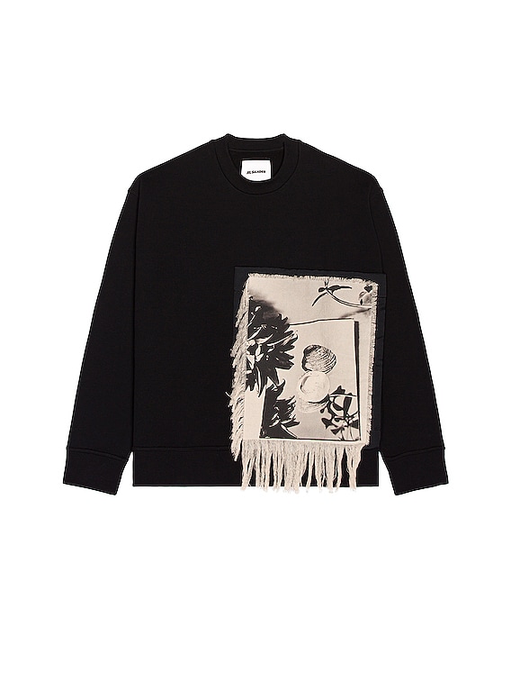 Jil Sander CN LS Sweatshirt in Black | FWRD