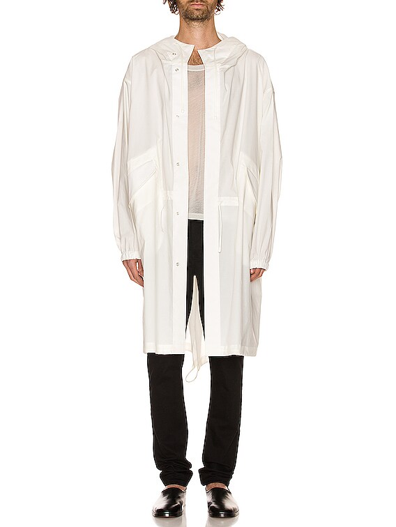 Jil Sander Water Repellent Coat in White