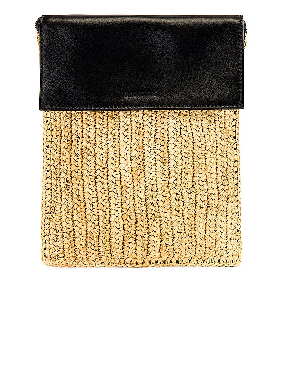 raffia crossbody bag