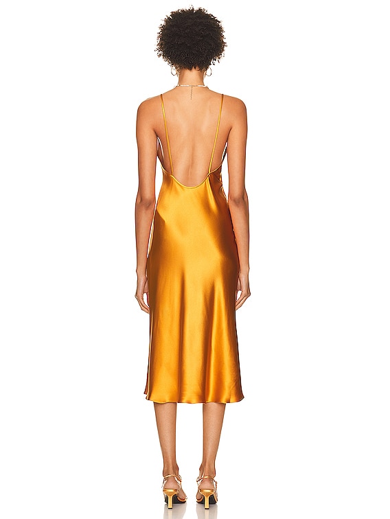 Jil Sander Bias Cut Slip Dress in Sunset | FWRD Jil Sander Bias Cut Slip Dress in Sunset | FWRD