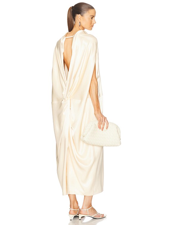 Jil Sander Halter Dress in Peach Blush | FWRD