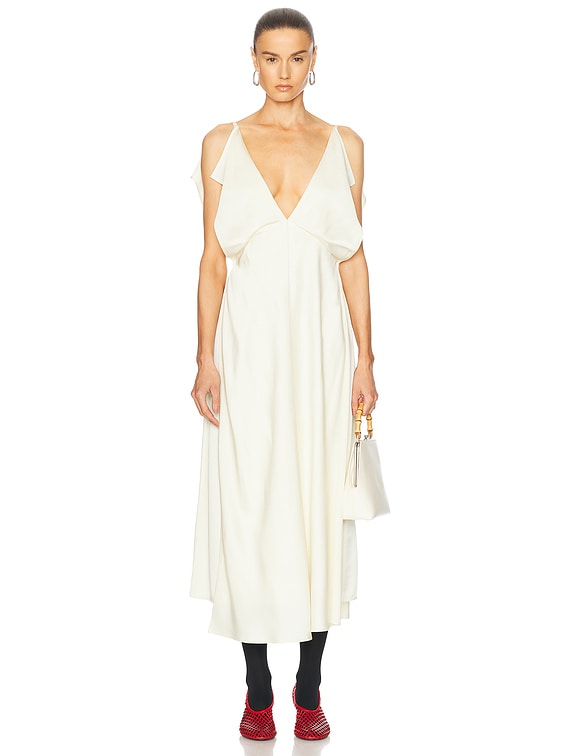 Jil Sander Sleeveless Maxi Dress in Natural | FWRD
