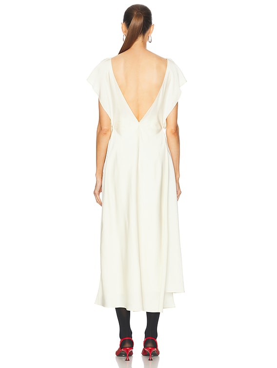 【送料&関税込】Jil Sander White Sleeveless White Dress In C Jil Sander White Sleeveless White Dress In Cotton Woman