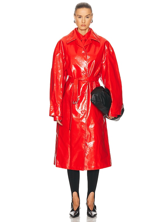【Jil Sander】 Patented Linen Gabardine レッド Jil Sander Patented Linen Gabardine in Red | Lyst