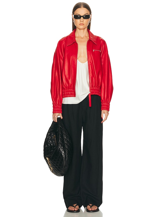 Jil Sander Bomber Jacket in Red | FWRD
