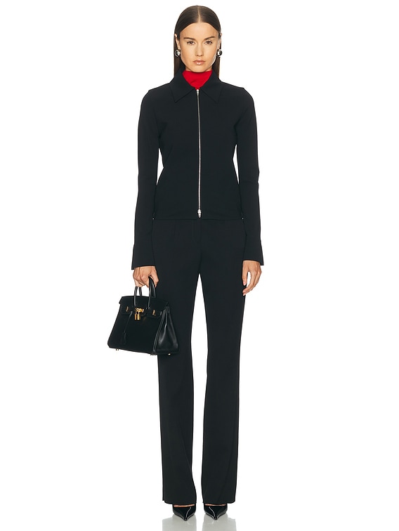 Jil Sander Zip Up Jacket in Black | FWRD