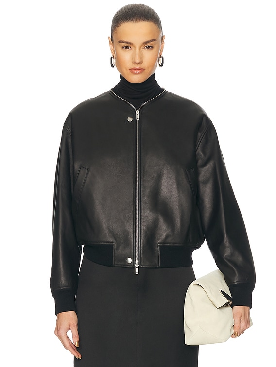Jil Sander Bomber Jacket in Black | FWRD