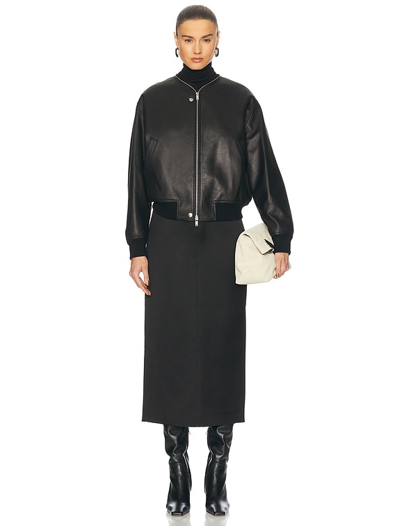 Jil Sander Bomber Jacket in Black | FWRD