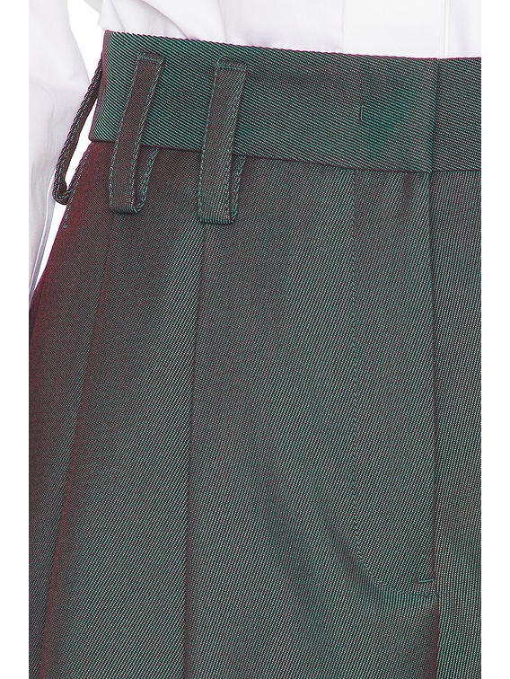 Jil Sander Wide Leg Trouser in Iridescent Plum | FWRD