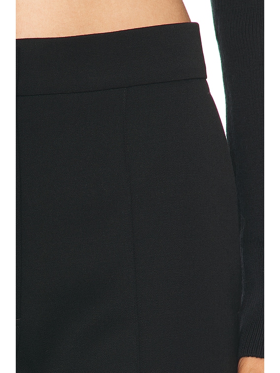 Jil Sander Wide Leg Trouser in Black | FWRD