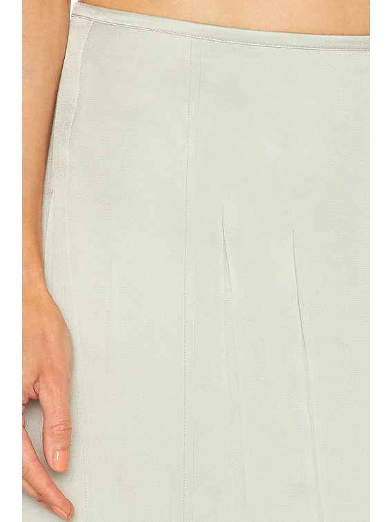 スカート JIL SANDER SKIRTS EGGSHELL Jil Sander Satin Skirt in Pastel Green | FWRD