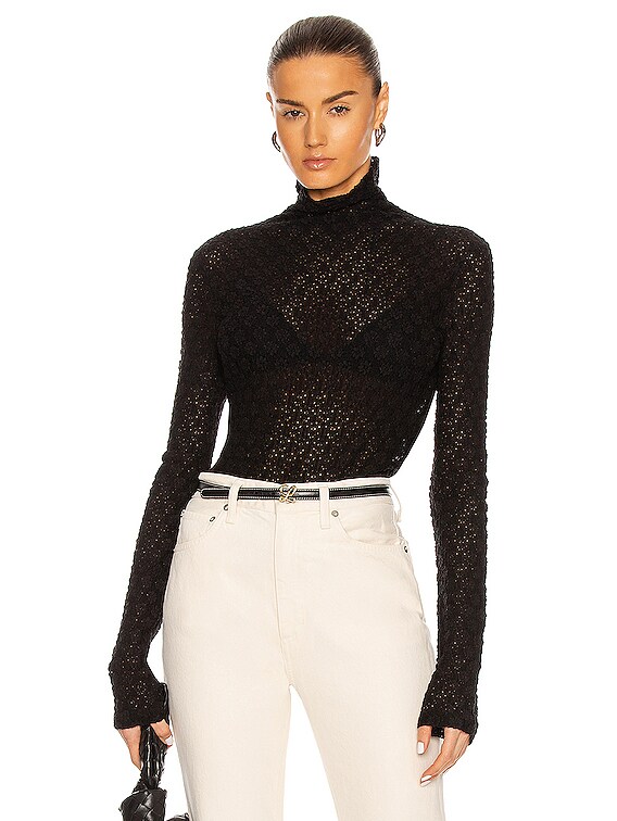 Black Roll Neck Turtleneck by Jil Sander on Sale