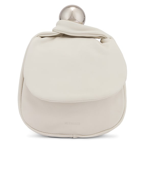 Jil Sander Sphere Pouch Bag in Optic White | FWRD