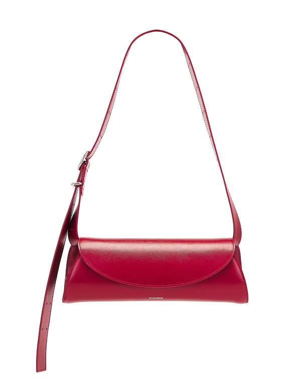 ハンドバッグ Cannolo Mini Purse - Jil Sander - Leather - Red JIL SANDER Cannolo Mini $1490 Cedar Red Leather Handbag New