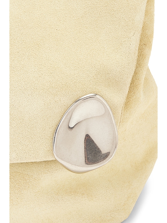Jil Sander Jewel Zip Clutch in Ecru | FWRD