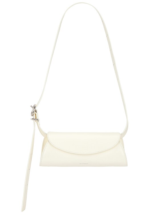 ★Jil Sander★ Mini Cannolo Shoulder Bag Eggshell J08WD0008P Jil Sander Cannolo Mini Bag in Eggshell | FWRD