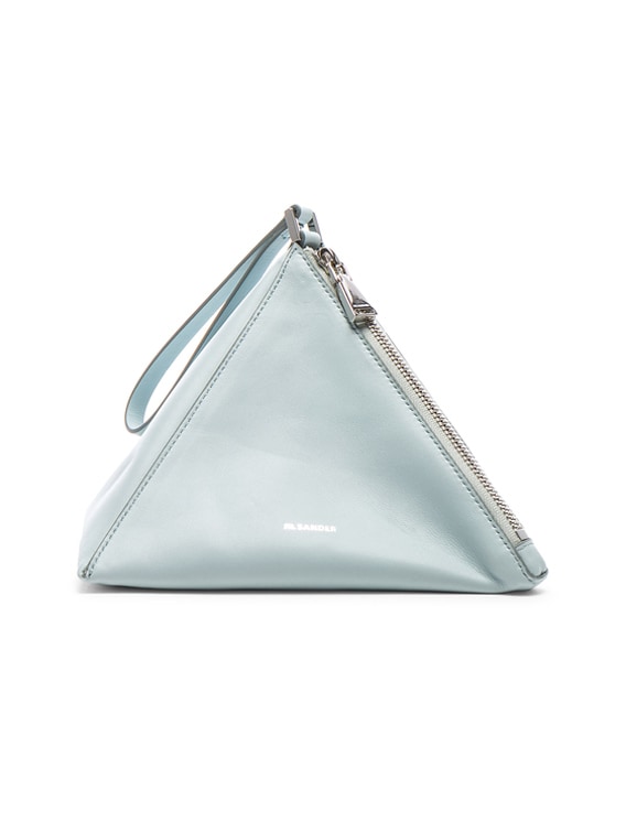 Jil Sander Triangle Mini Bag in Light Pastel Blue | FWRD