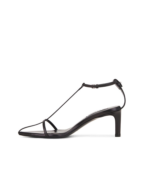 Jil Sander Cage Sandal Heel in Black | FWRD Jil Sander Cage Sandal Heel in Black | FWRD