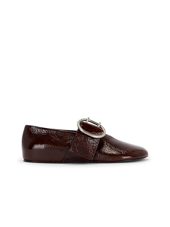 ローファー・オックスフォード Jil Sander Jil Sander Ballerina Fringe Flat Desert Rose (JS3 Jil Sander Ballerina Flat in Dark Earth | FWRD