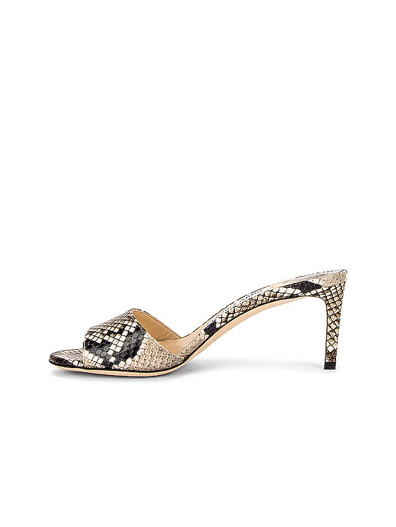 Jimmy Choo Stacey 65 Mule in Printed Snake FWRD