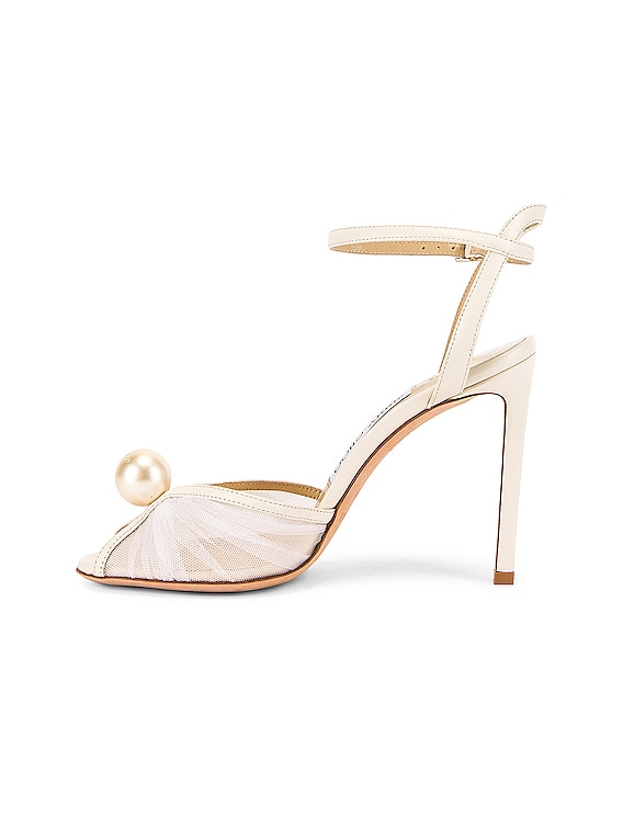 Jimmy Choo Sacora 100 Heel in Ivory White FWRD