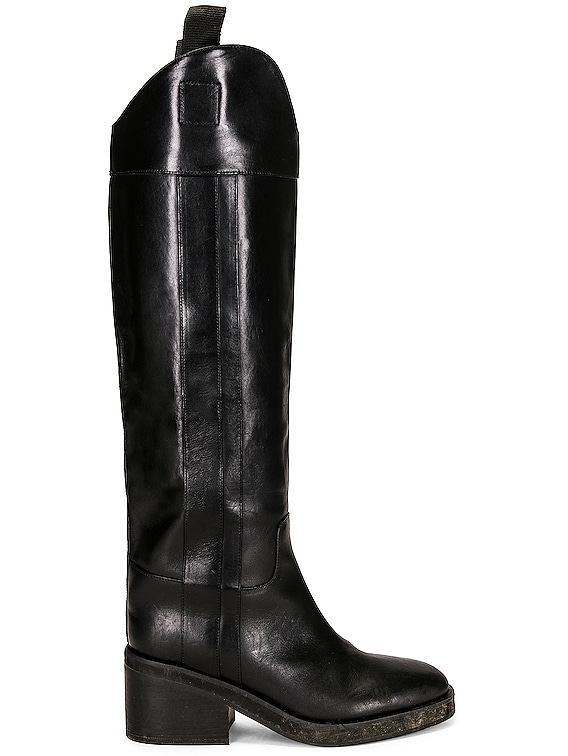Jimmy Choo Tonya 70 Leather Boot in Black | FWRD