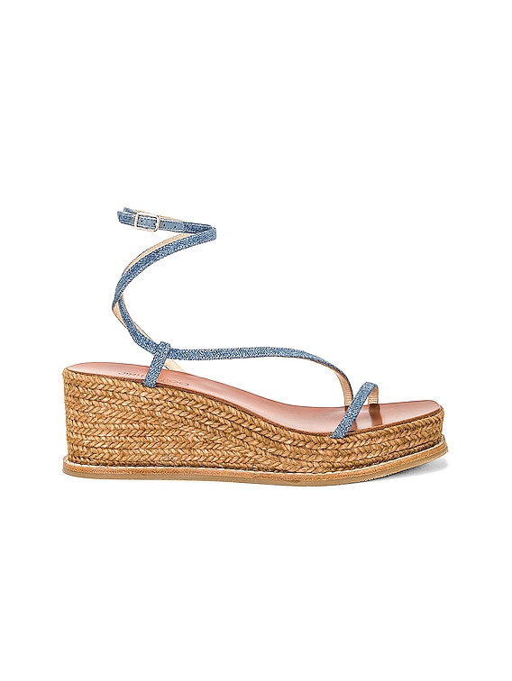 Jimmy choo drive discount ankle-strap espadrille wedge sandals