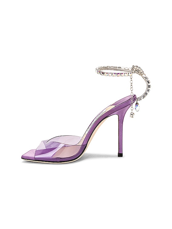 Jimmy Choo Bing Metallic Leather Pumps in Purple | Lyst