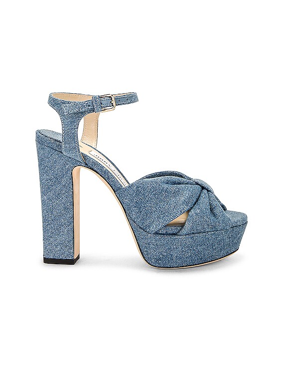 Diamond Tilda Denim Slingback Pumps in Blue - Jimmy Choo