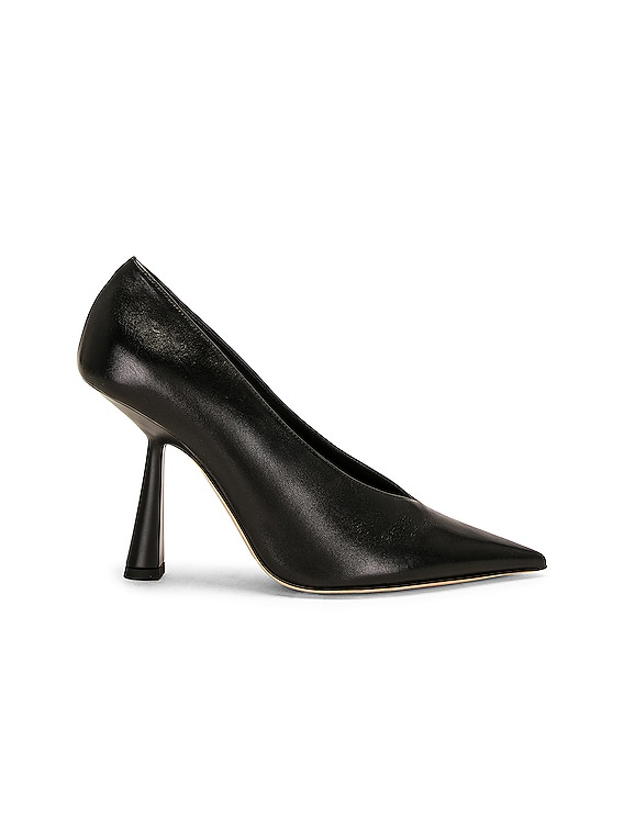 Jimmy Choo Maryanne 100 Leather Pump in Black | FWRD