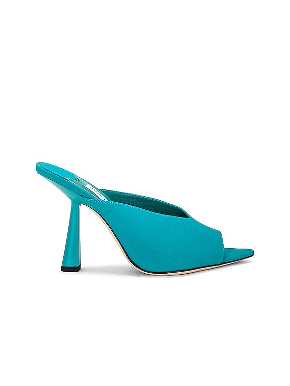70%オフセールJIMMY CHOO MARYANNE100 MULE Jimmy Choo Maryanne 100 Mule in Peacock | FWRD
