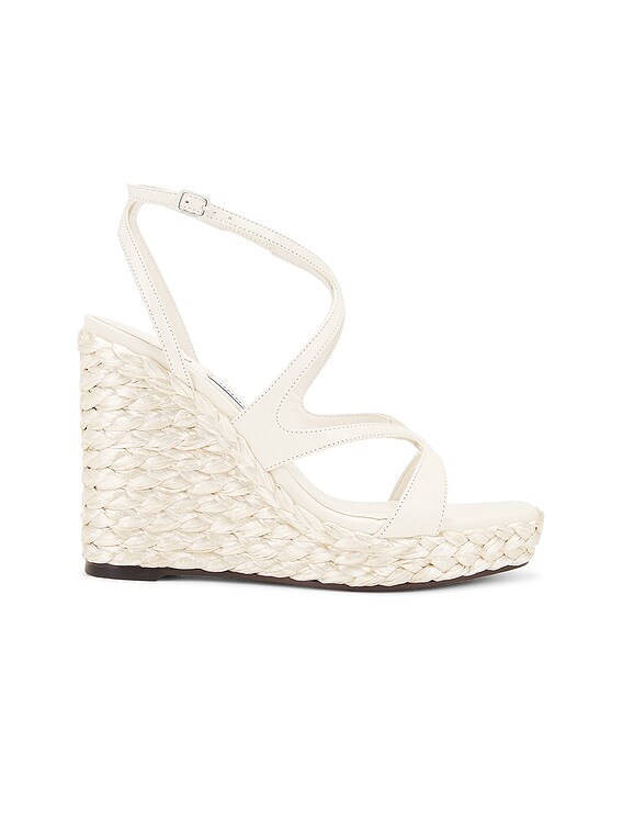 【JIMMY CHOO】 AYLA 110 シューズ リザード レザー AYLA110HJB Ayla 110 | Taupe Lizard Printed Leather Wedge | JIMMY CHOO
