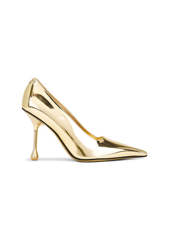 Jimmy Choo Ixia 95 Heel in Gold | FWRD