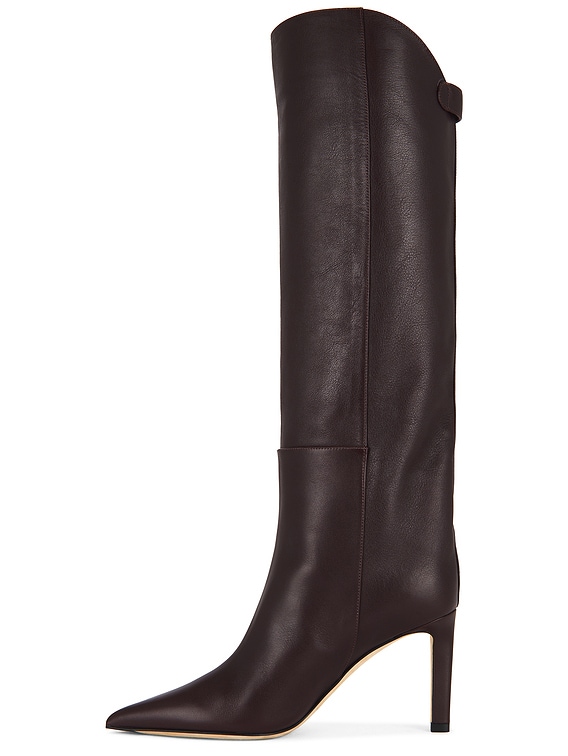 Jimmy Choo Alizze 85 Boot in Deep Merlot | FWRD