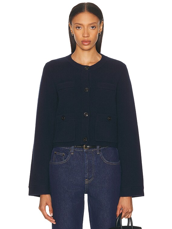 Jenni Kayne Charlotte Cardigan in Navy | FWRD