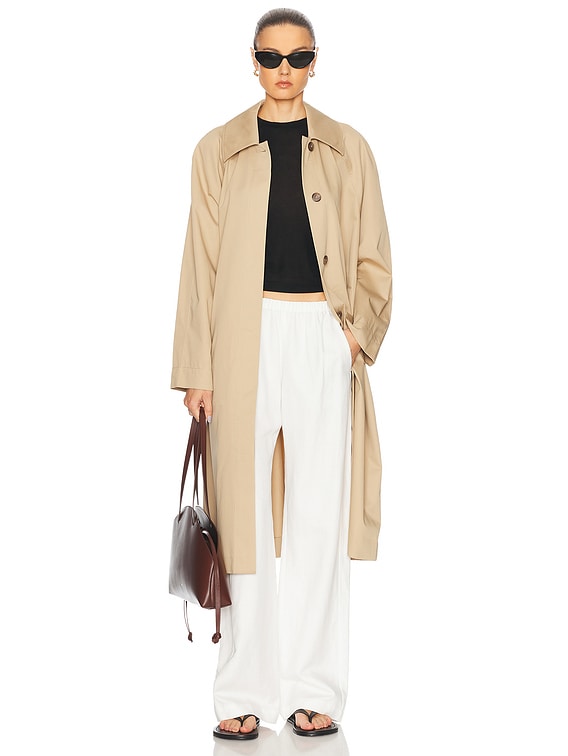 Jenni Kayne Leo Trench Coat in Dark Khaki | FWRD