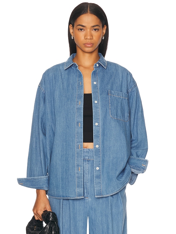 【NKJ 2025SS】WORK BIG DENIM SHIRT niko and（ニコアンド）の「【NKJ 2025SS】WORK BIG DENIM