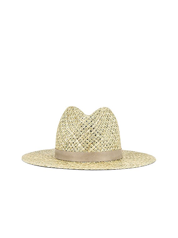 Janessa Leone Otis Natural Straw Fedora janes3021014a9b_1657640441386_  main image 4