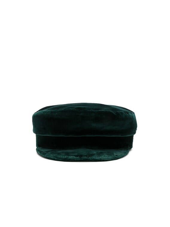 Emerald Velvet Cap