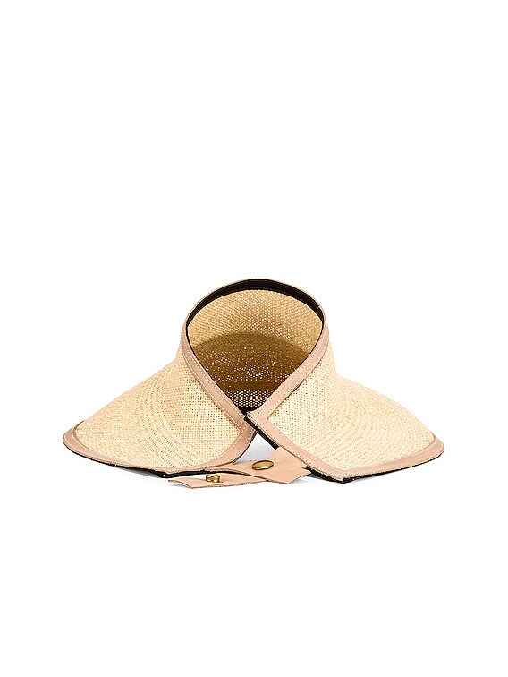 Janessa Leone Cynthia Visor in Natural | FWRD