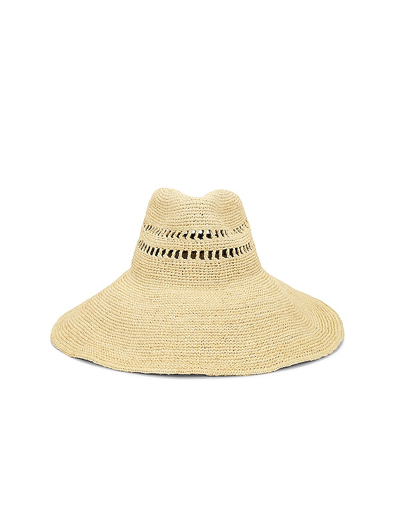 NEW JANESSA LEONE women\'s harlow hat in natural Harlow Hat by Janessa Leoné at THE MILE main image 3