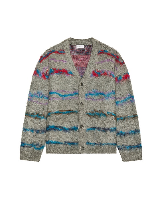 Mohair Jacquard Cardigan