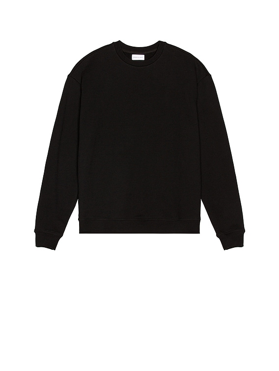 oversized black crewneck