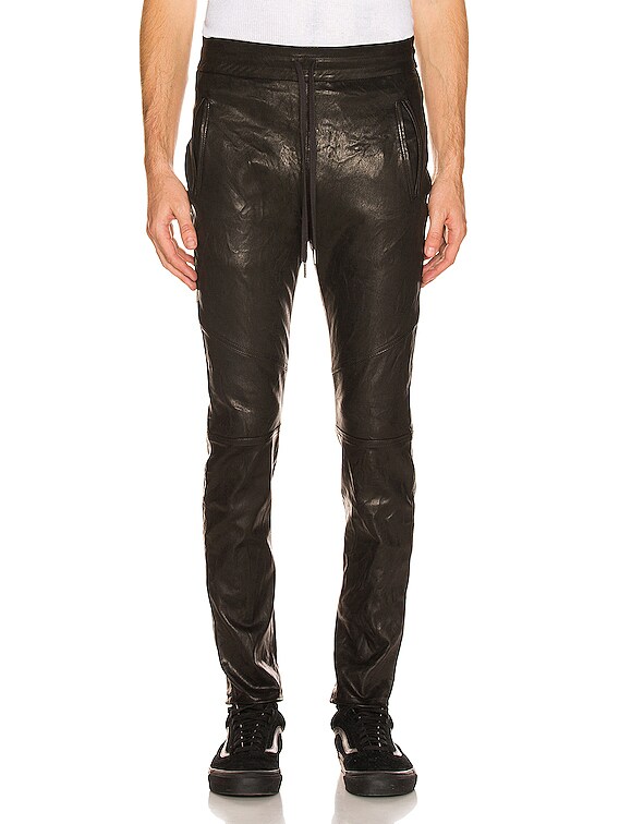 JOHN ELLIOTT Leather Escobar Pants in Black | FWRD