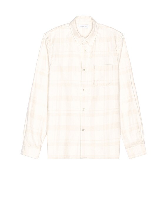 JOHN ELLIOTT Sly Straight Hem in Papyrus Check | FWRD