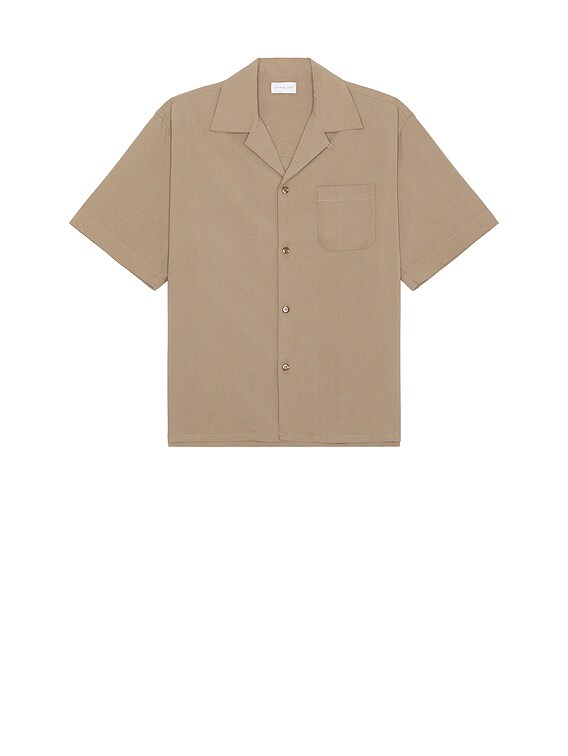 JOHN ELLIOTT Camp Shirt Solid in Oak | FWRD