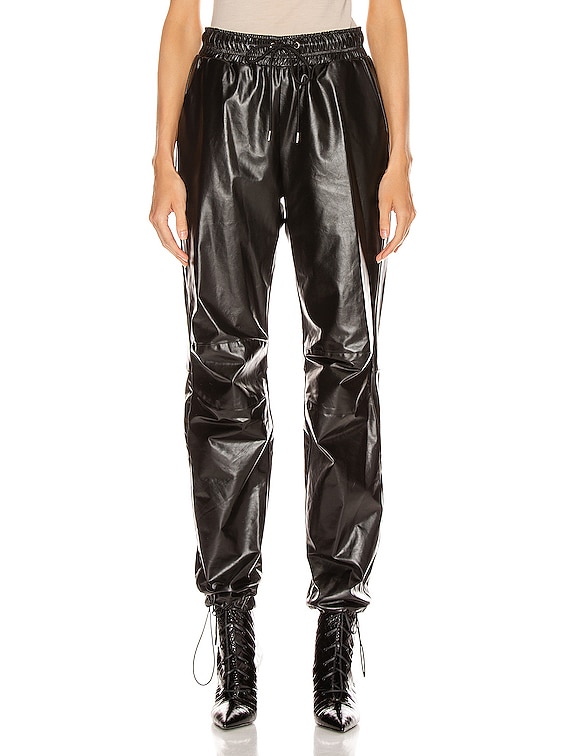 track leather pants