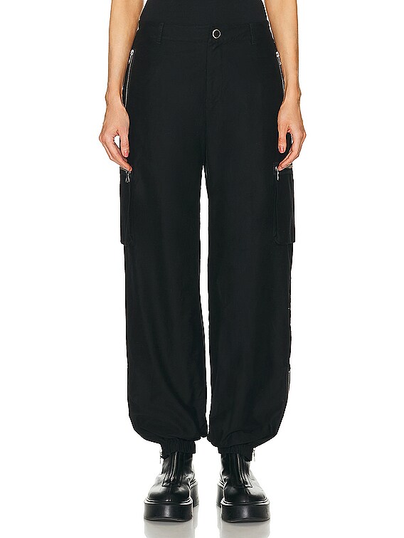 JOHN ELLIOTT Zip Flight Cargo Pant in Black | FWRD